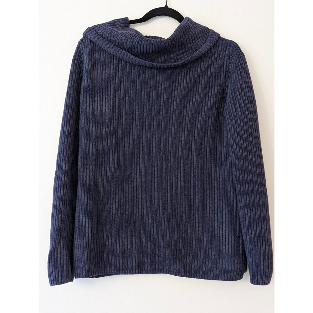 L.L. Bean knit cowl turtleneck 100% cotton sweater